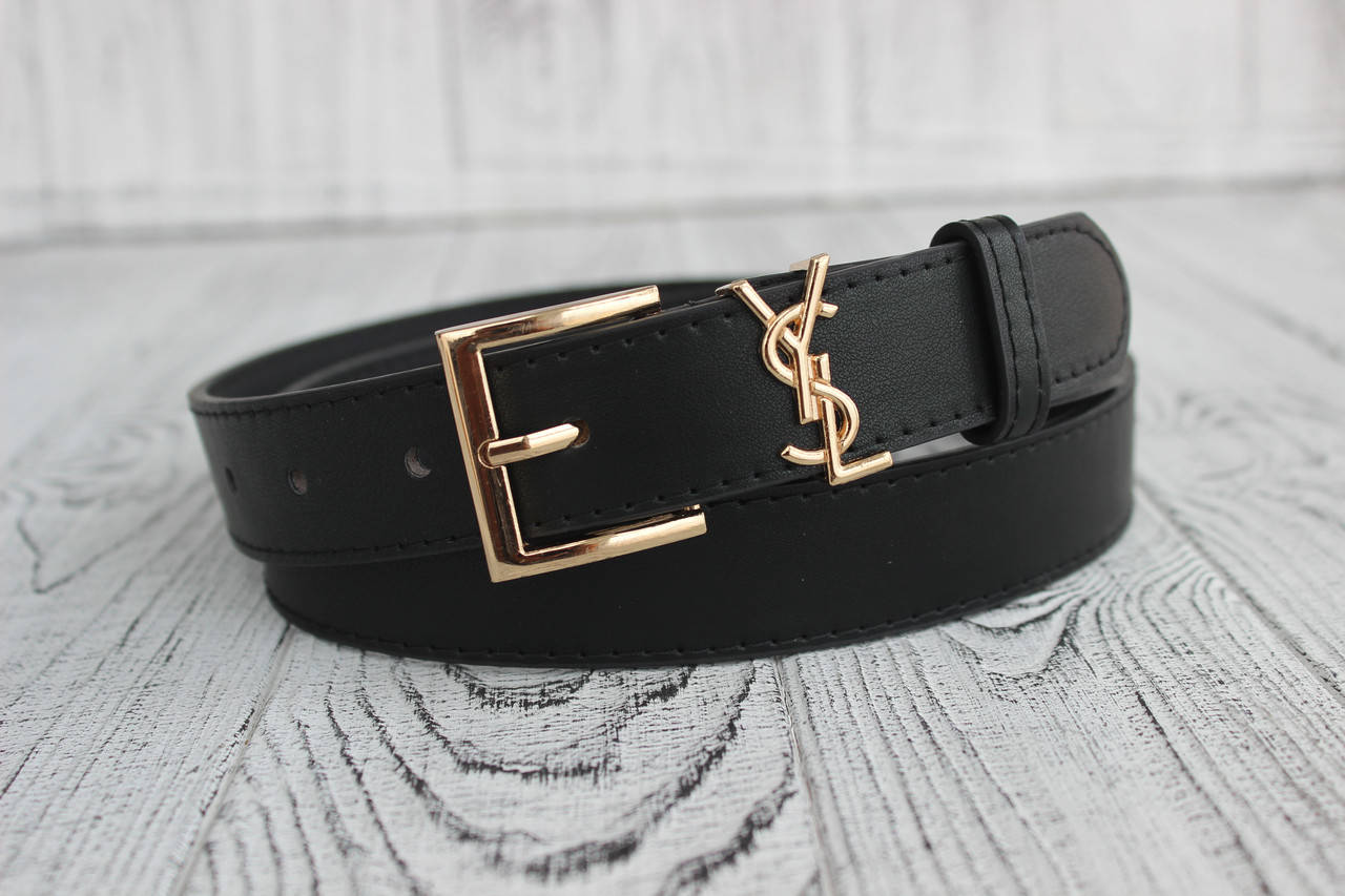 

Ремень женский YSL "Gold" NEW, Черный