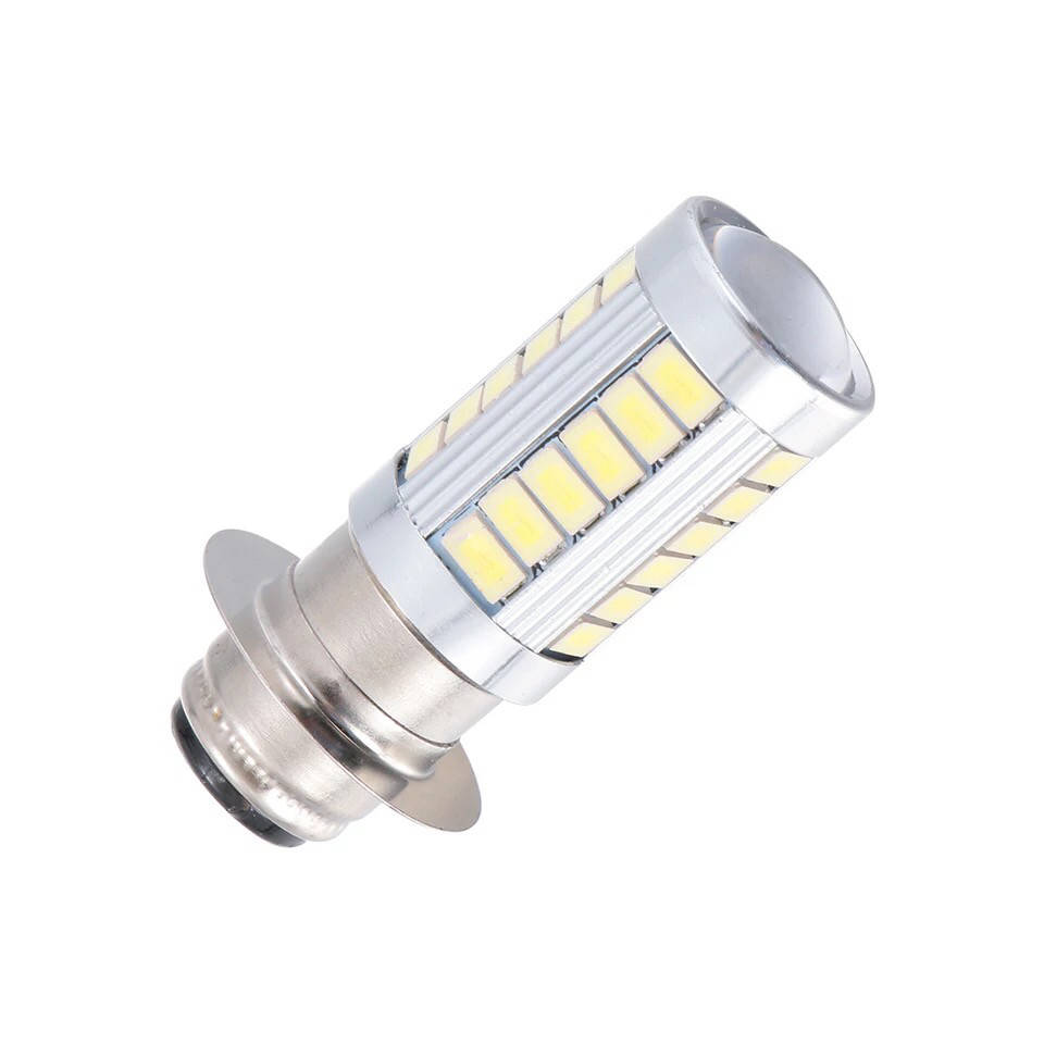 

Мотоцыклетная LED H6 BA20D 12V 6000K 33 SMD (+линза) мото лампа h6 ва20д