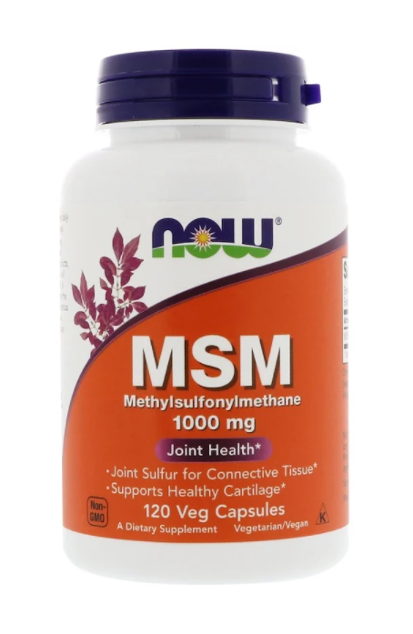 

Метилсульфонилметан, MSM, Now Foods, 1000 мг, 120 капсул (NOW-02120)