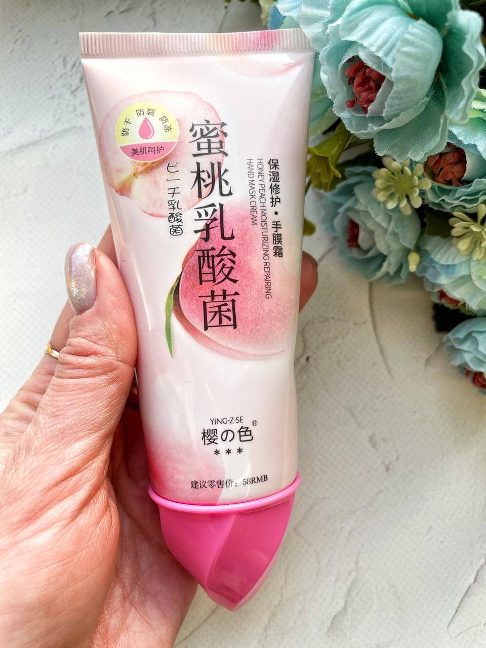 

Маска для рук ING-Z-SE Moisturizing & Repairing Hand Cream 100g с экстрактом персика