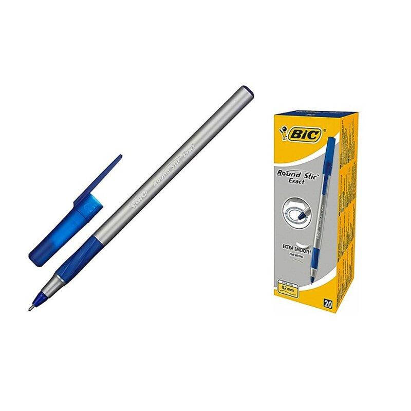 

Ручка шариковая c гриппом BIC "Раунд стик ekzak ", непрозрачная синяя