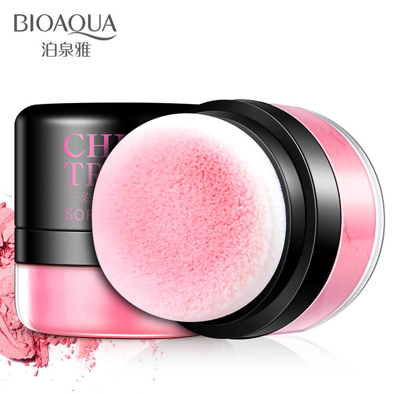 

Румяна с пуховкой BIOAQUA Chic Trendy Soft Rose Blush NO#3 (4г)