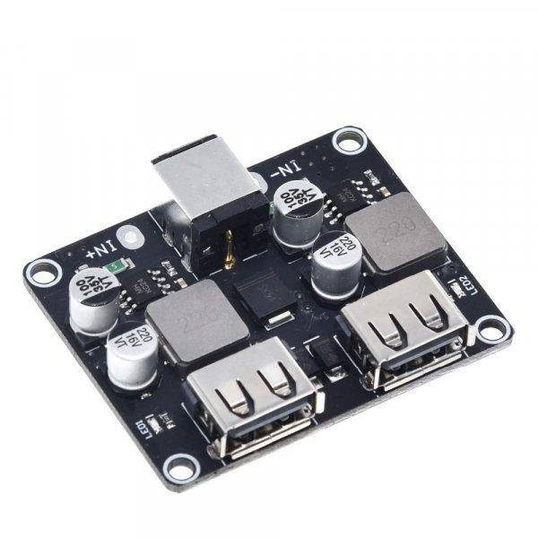 

DC-DC преобразователь, 2 x USB-модуль быстрой зарядки QC 2.0,3.0 (5V,9V,12V)