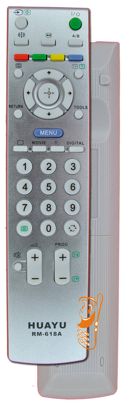 

Huayu RM-618A (Sony) - универсальный пульт для телевизора, Серый