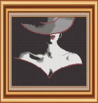 

Схема для вышивки бисером Эвелин. Арт. СКВ-7