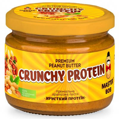 

Арахисовая паста Master Bob «Хрусткий протеїн», 300 г