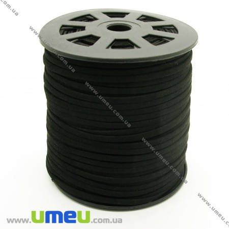 

Замшевый шнур, 4 мм, Черный, 1 м (LEN-006566)