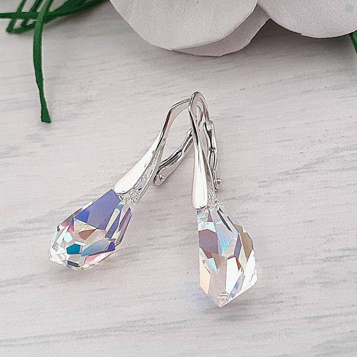 

Серьги с кристаллами Swarovski Poligon Drops