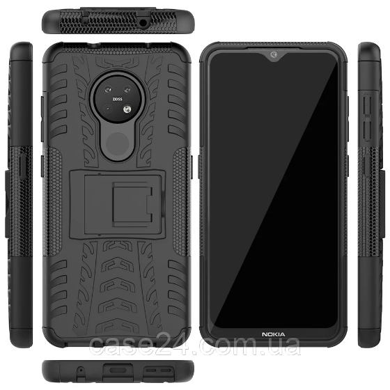 

PC + TPU чехол Armor для Nokia 5.3 (8 цветов) черный