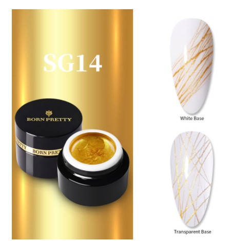 

Гель-краска Паутинка ЗОЛОТО, 5мл,"BORN PRETTY",№SG14