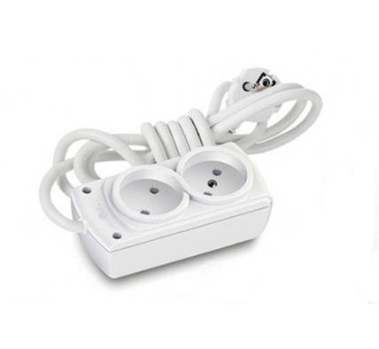 

Сетевой удлинитель (переноска) Mutlusan 2p 2м Б/З 10А Белый (02-68-40)