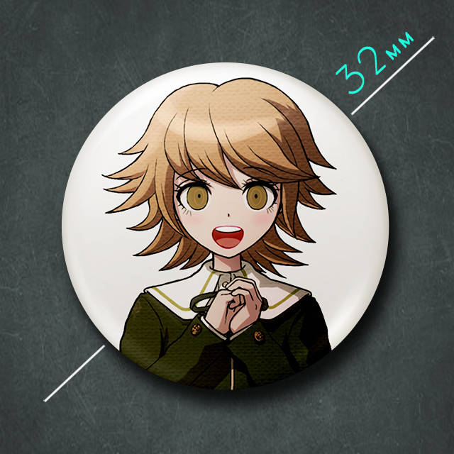 

"Чихиро Фуджисаки (Данганромпа / Danganronpa)" значок круглый на булавке Ø32 мм