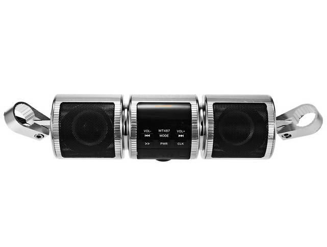 

Аудиосистема с Bluetooth и ЖК-дисплеем, крепление на руль (MT-487)