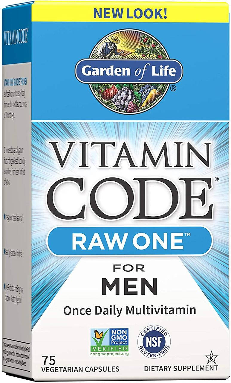 

Витамины для мужчин Garden of Life Multivitamin for Men Vitamin Code Raw One 75 капсул