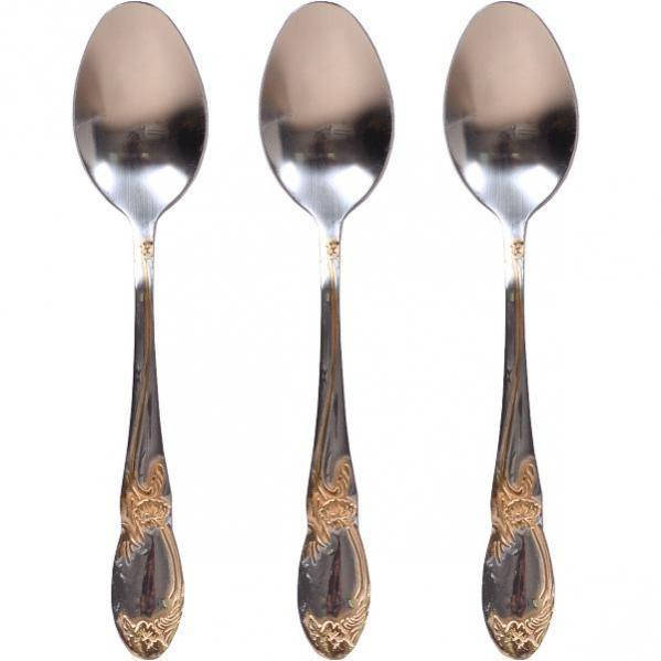 

Ложка чайная «Цветы золотые» 15,5 см В наборе 6 шт