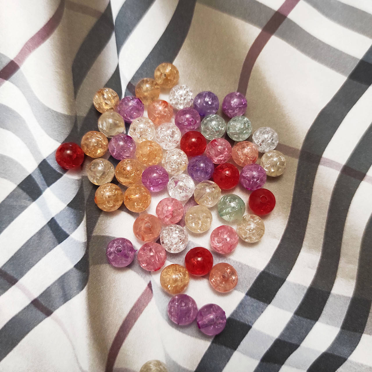 

Бусины "Битое стекло" микс акриловые. 0,8 см (набор 50 шт)