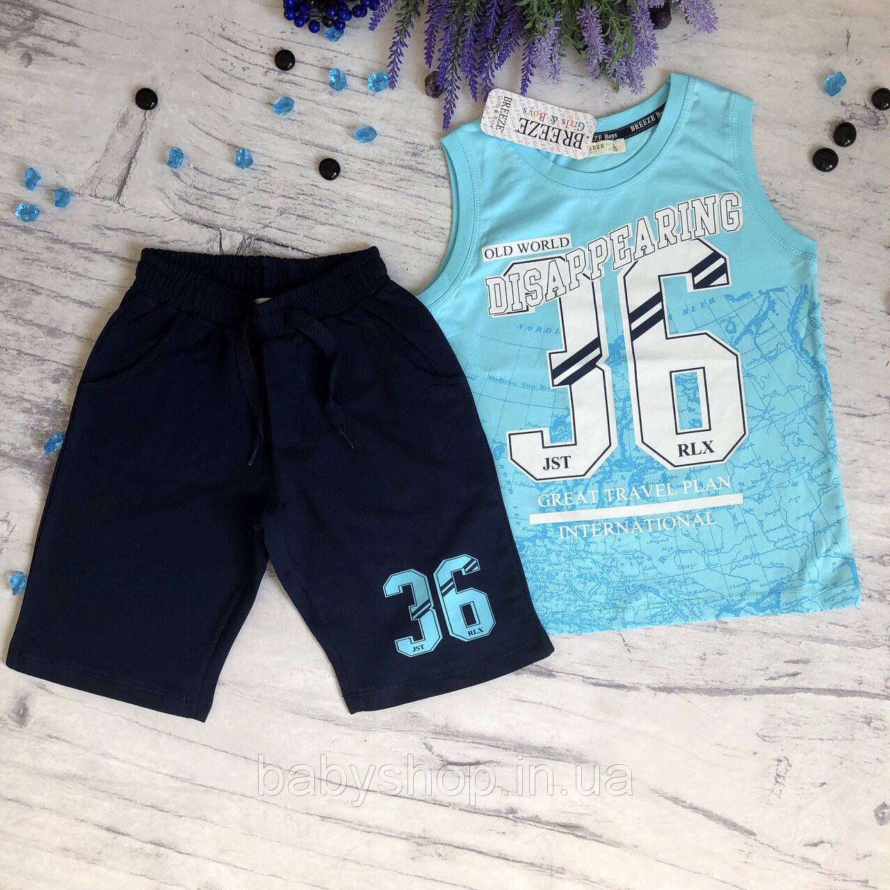 

Летний костюм на мальчика Breeze 42. Размер 116 см, 140 см