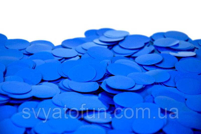 

Конфетти Кружочки 23мм синий 50г