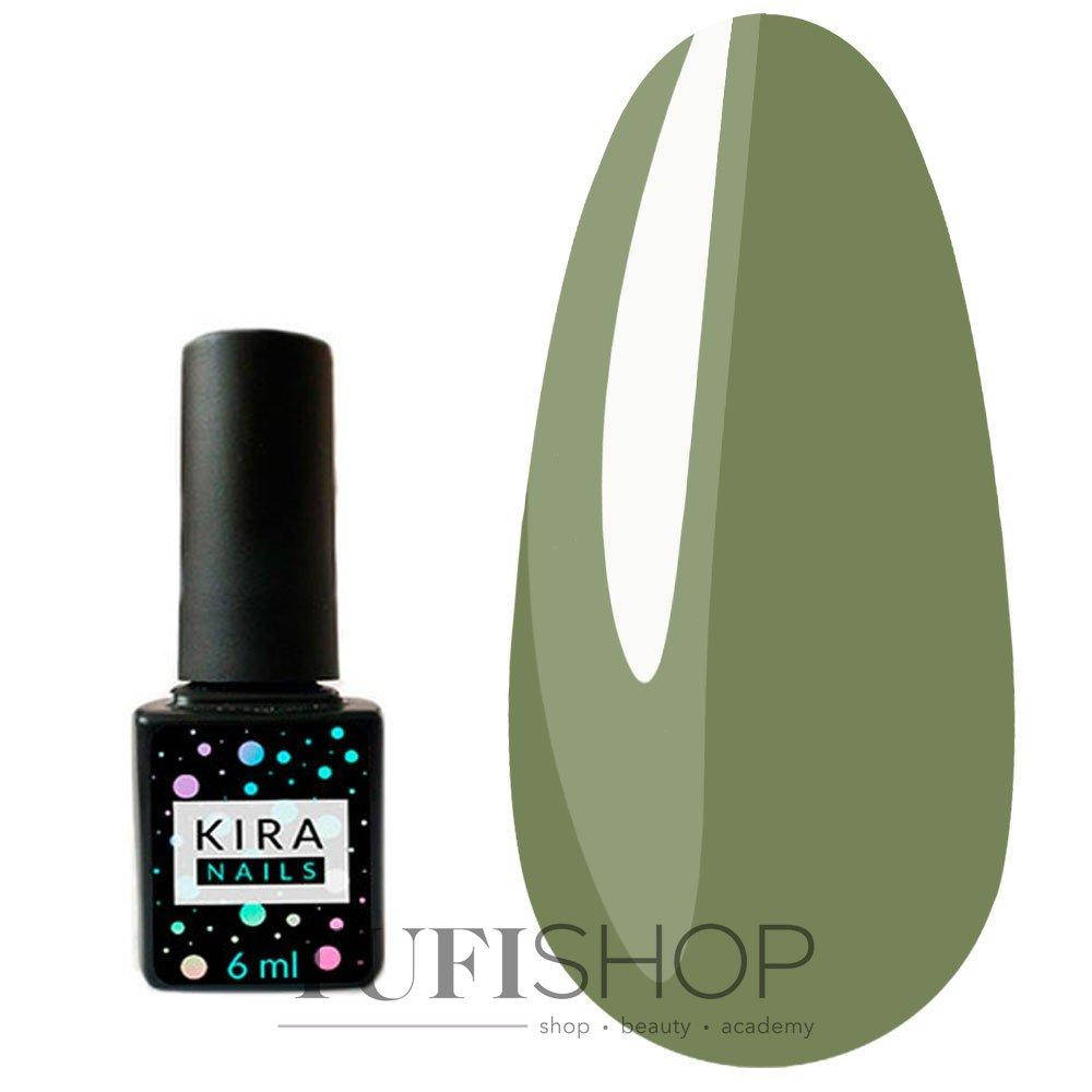 

Гель-лак Kira Nails №146 - зелено-оливковый, 6 мл