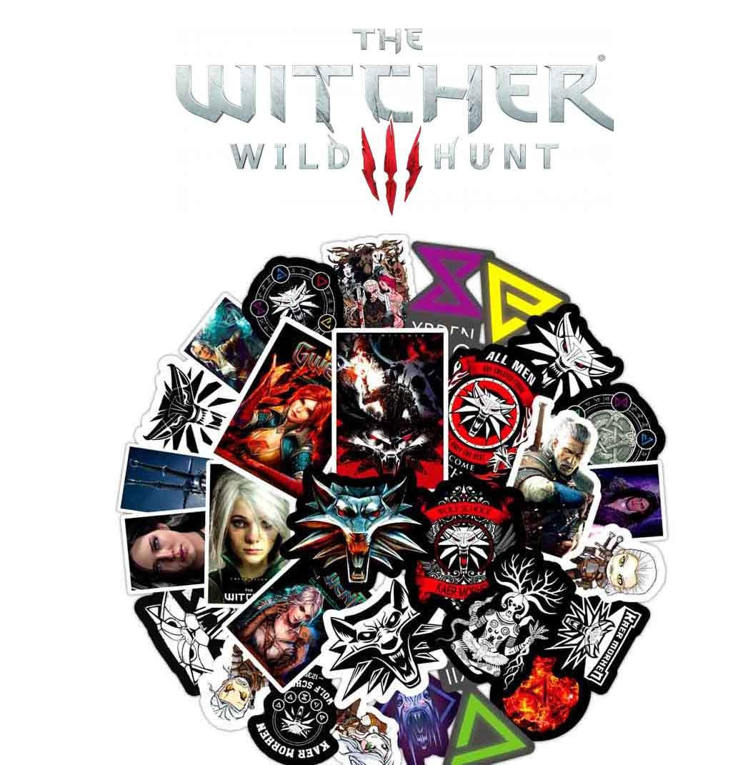 

Наклейки Ведьмак / Стикеры Тhe Witcher Стикерпак 25шт