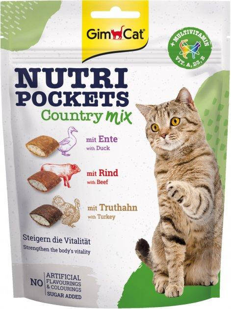 

Витаминные лакомства Gimborn GimCat Nutri Pockets для кошек Кантри микс 150 г
