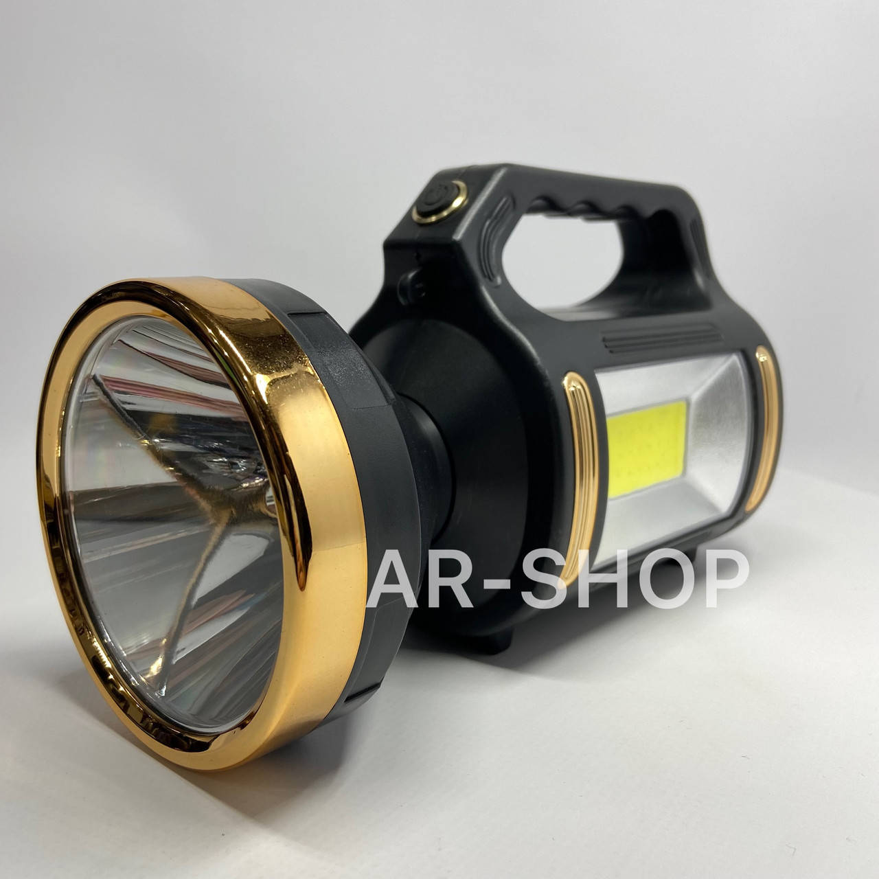 

Мощный ручной фонарик T925B COB, Черный