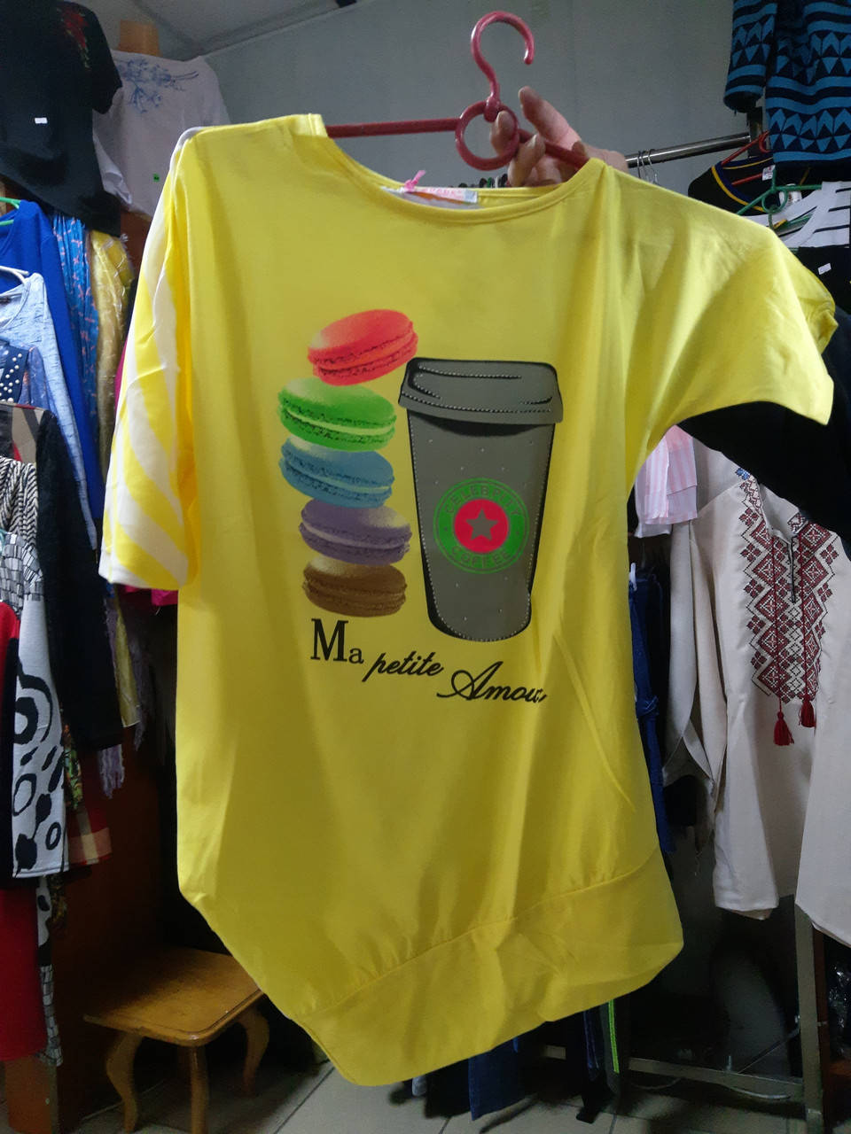 

Футболка Подростковая для девочки р.140 146 152, Желтый