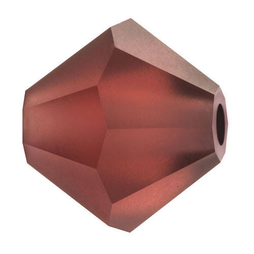 

Хрустальные биконусы Preciosa (Чехия) 4 мм Burgundy matt, Красный