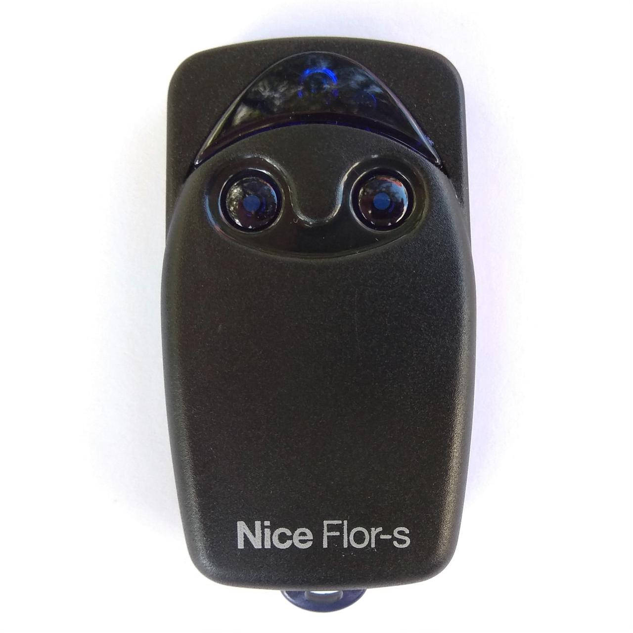 

Пульт Nice Flo2R-S (Flor-S) оригинал для ворот и шлагбаумов, Чёрный с синими клавишами