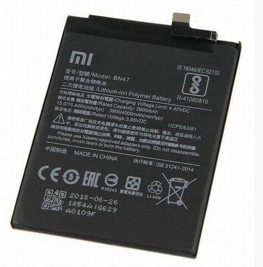 

Аккумулятор для Xiaomi BN47 Redmi 6 Pro, MI A2 Lite 4000 mAh