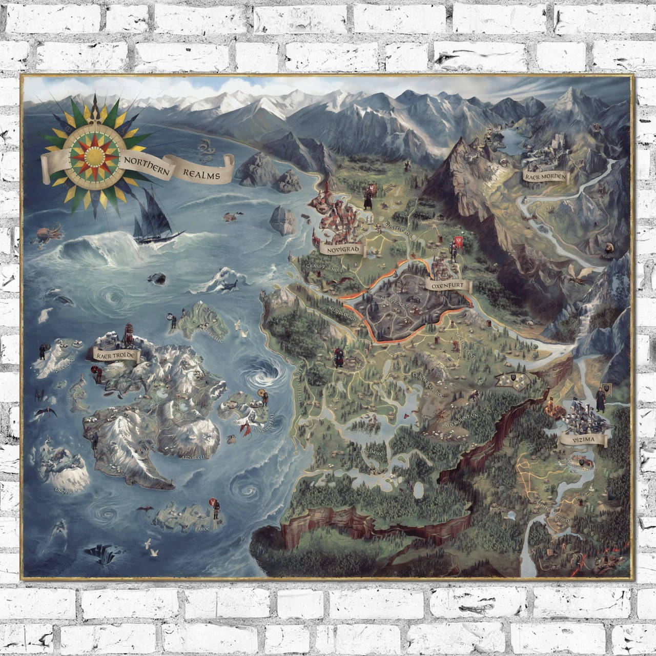 

Плакат "Ведьмак 3, карта мира, Witcher 3" (артикул 2110)