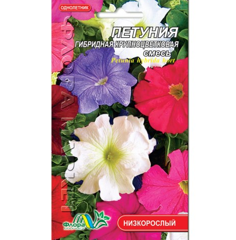 

Петуния гибридная крупноцветковая смесь цветы однолетние, семена 0.05 г