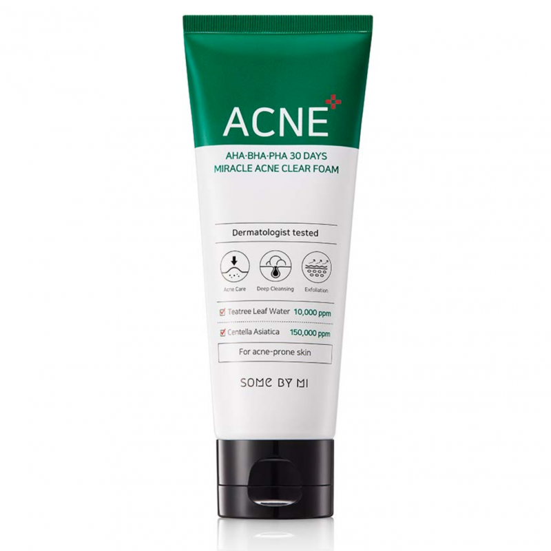 

Очищающая пенка Some By Mi AHA-BHA-PHA 30 Days Miracle Acne Clear Foam