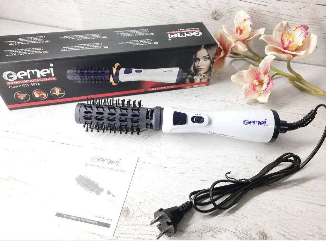 

Вращающаяся воздушная фен-щетка, Мультистайлер Gemei GM-4826
