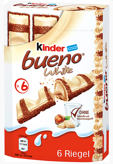 

Батончики Kinder Bueno White Chocolate 6s 129 g