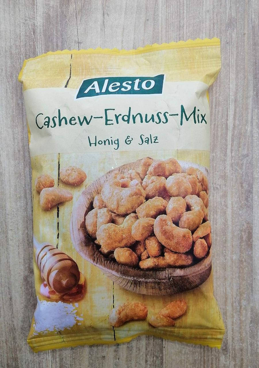 

Микс кешью и арахиса с медом и солью Alesto