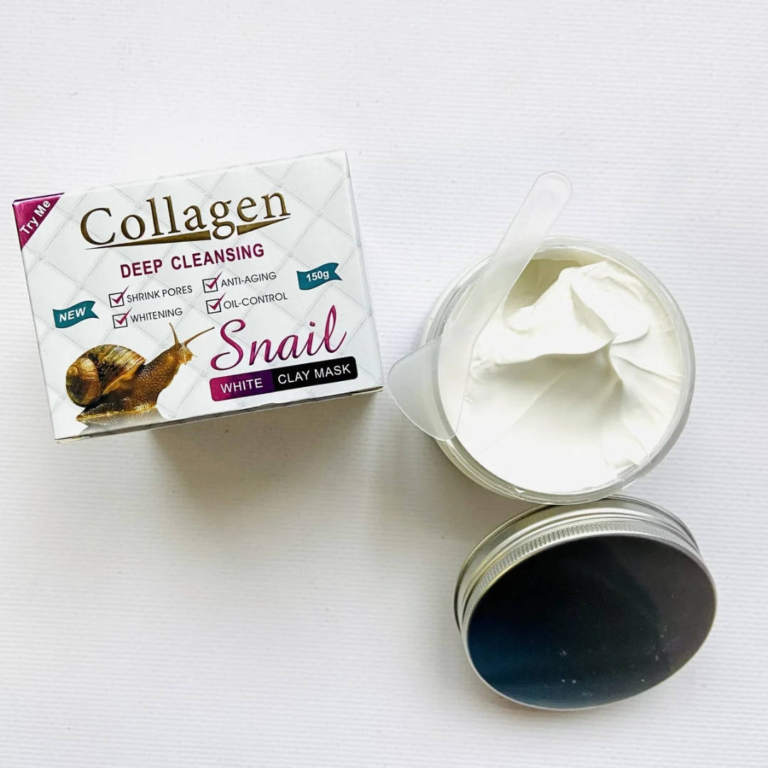 

Маска для лица с белой глиной и муцином улитки Collagen Snail White Mask