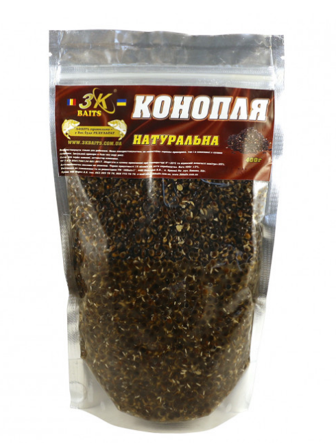 

Прикорм 3KBaits Конопля Натуральная 400гр