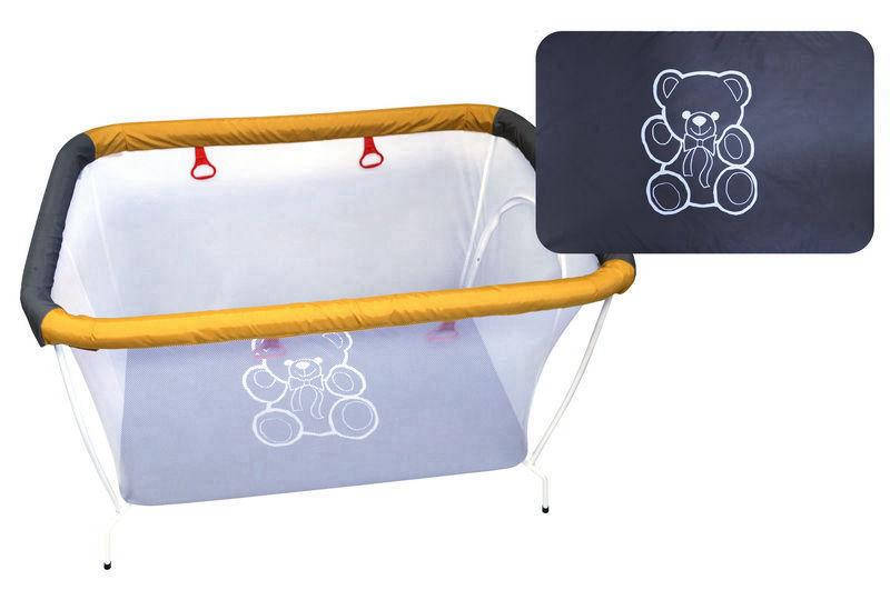 

Манеж детский "Волошка" прямоугольный с мелкой сеткой с рисунком