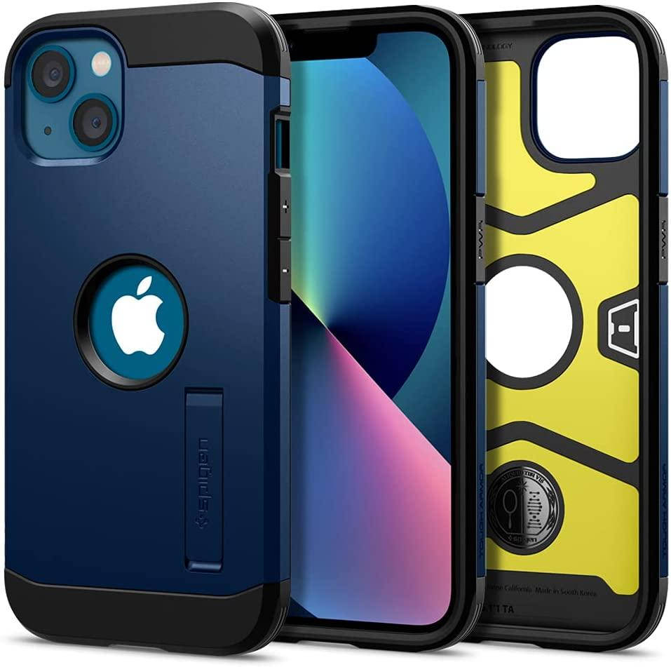 

Чехол Spigen для iPhone 13 - Tough Armor, Navy Blue (ACS03541), Синий