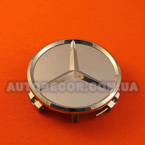 

Колпачки заглушки на литые диски Mercedes (75/70/16) серебро/хром