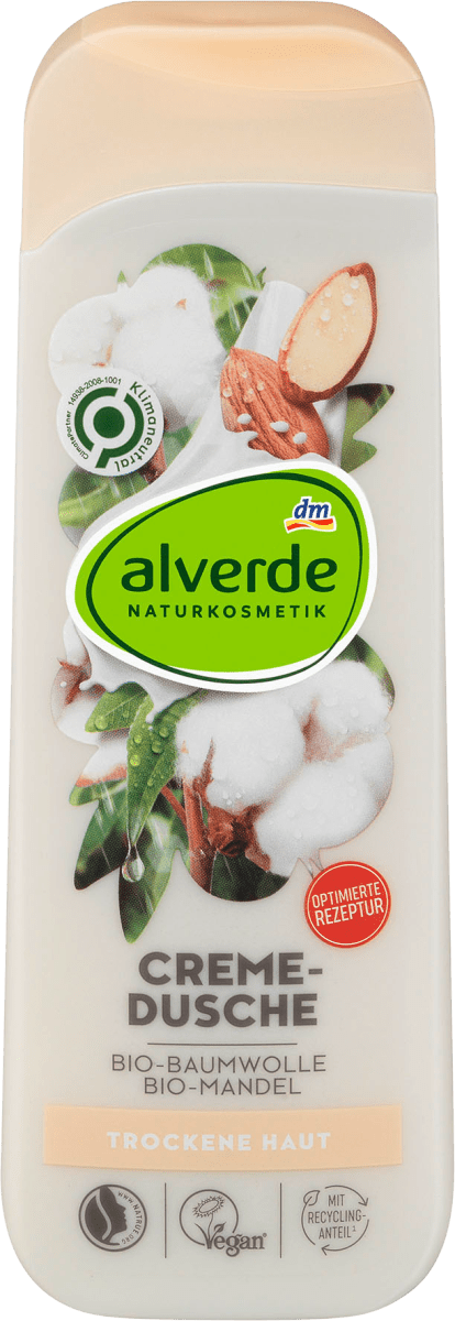 

Гель для душа alverde NATURKOSMETIK Bio-Baumwolle, Bio-Mandel, 250 ml