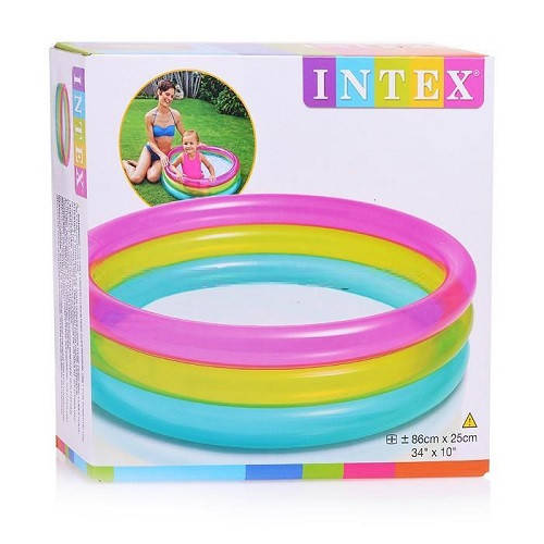 

Intex Бассейн надувной d = 86 * 25 см 3х- цветный 58924