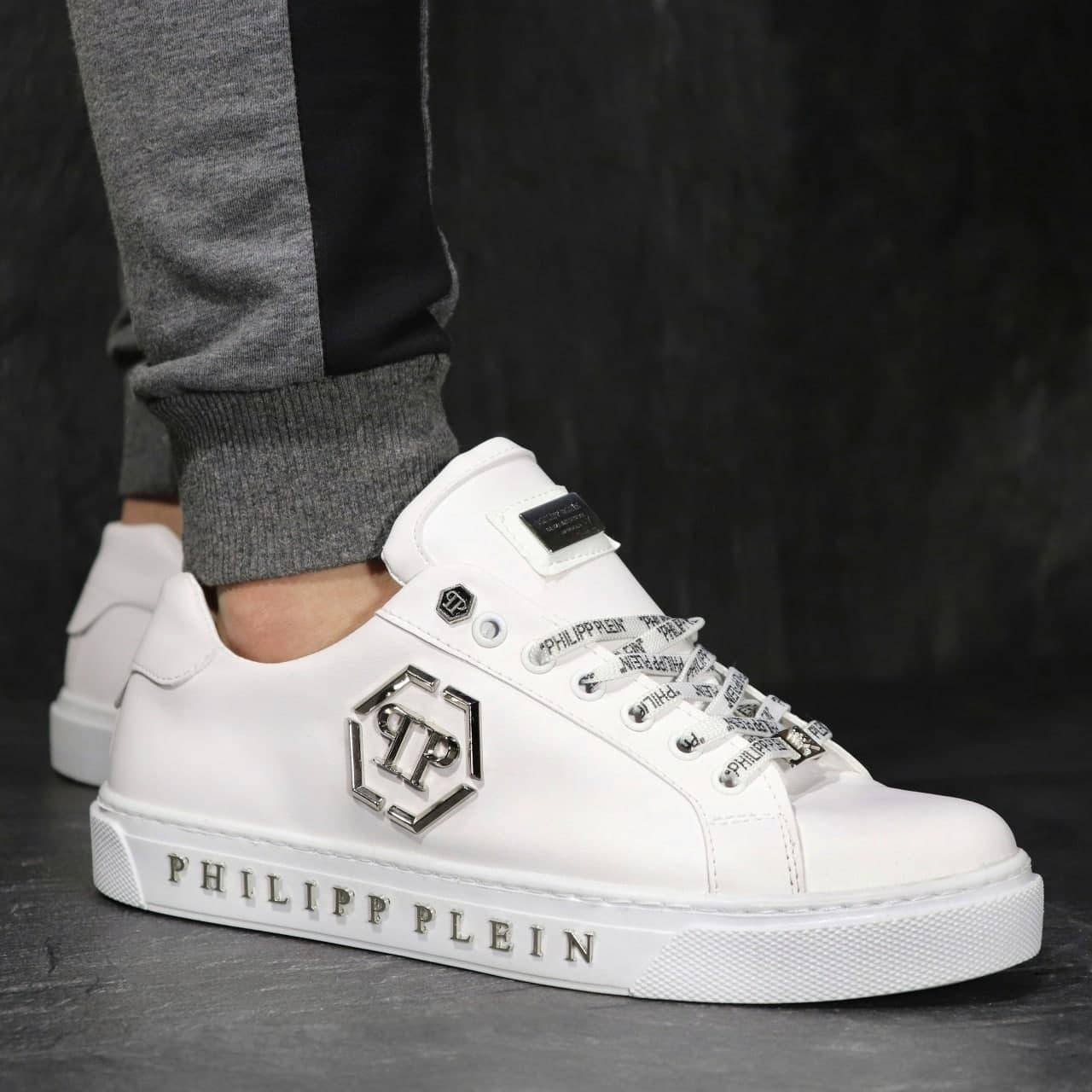 

Мужские кроссовки в стиле Philipp Plein Белые весна/лето/осень Размер 40 42, Белый
