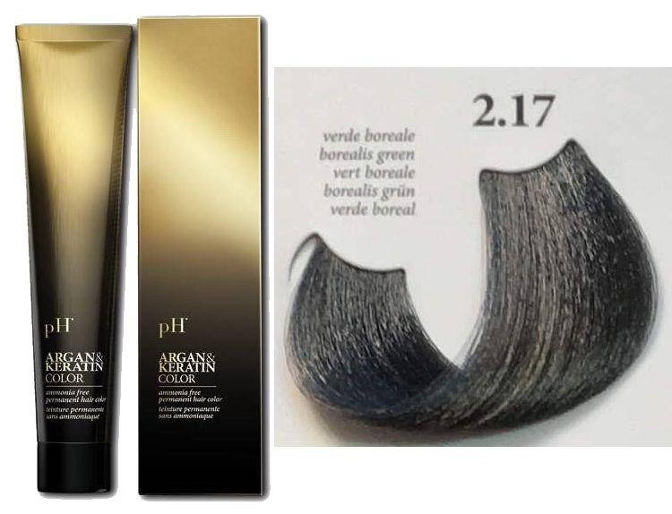 

Краска для волос с арганом и кератином 2.17 арктический зеленый pH laboratories pH Argan&Keratin, 100 мл