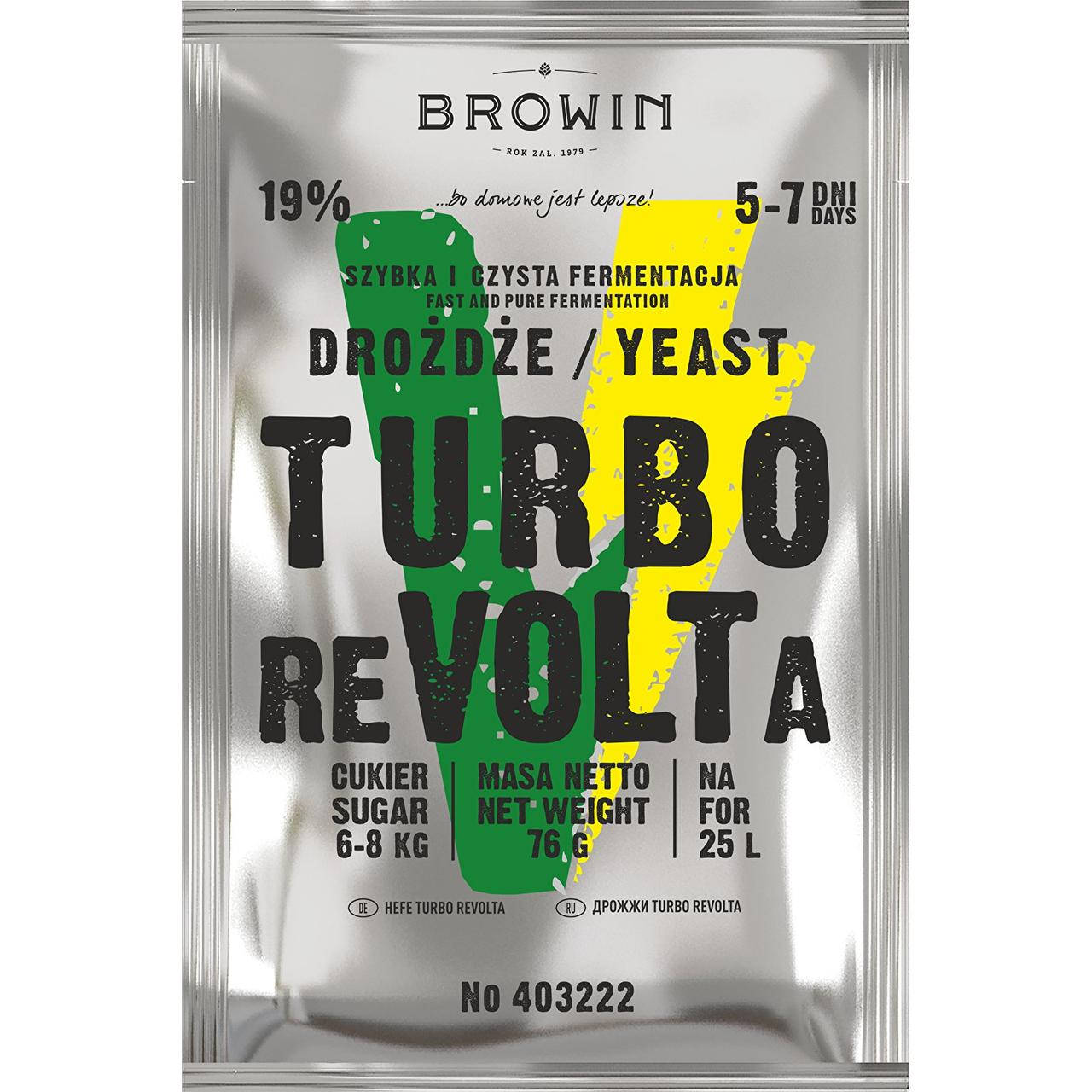 

Дрожжи TURBO reVOLTa 5-7дней