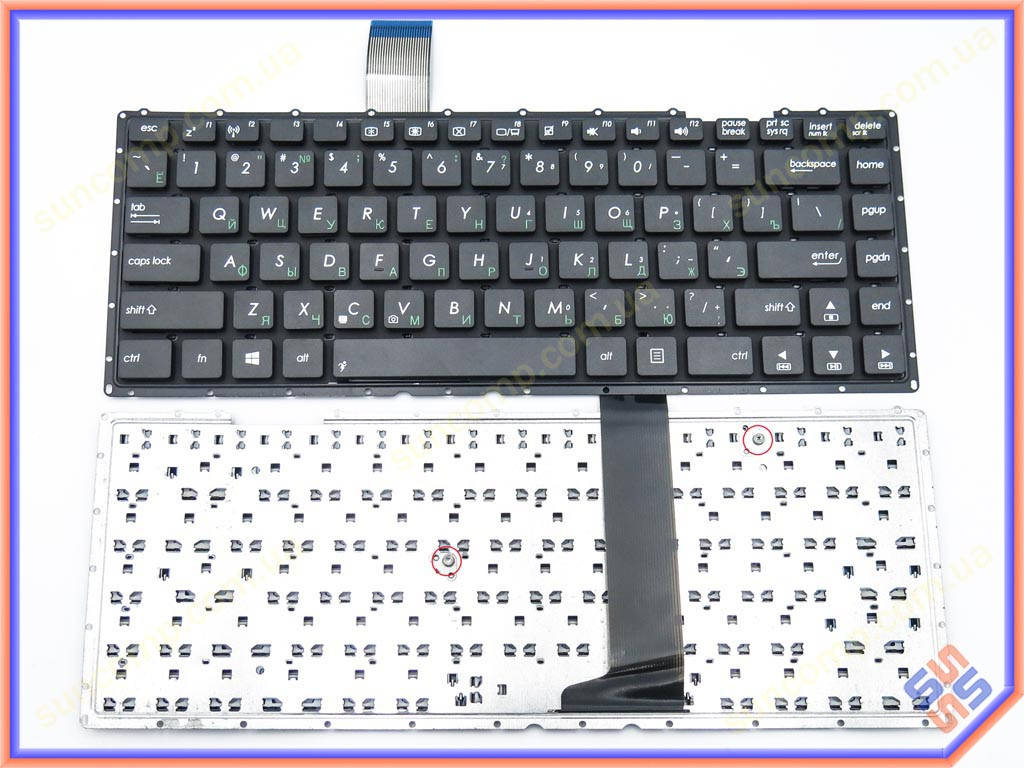 

Клавиатура для ASUS X401, X401A, X401U, X401E ( RU Black без рамки )., Черный