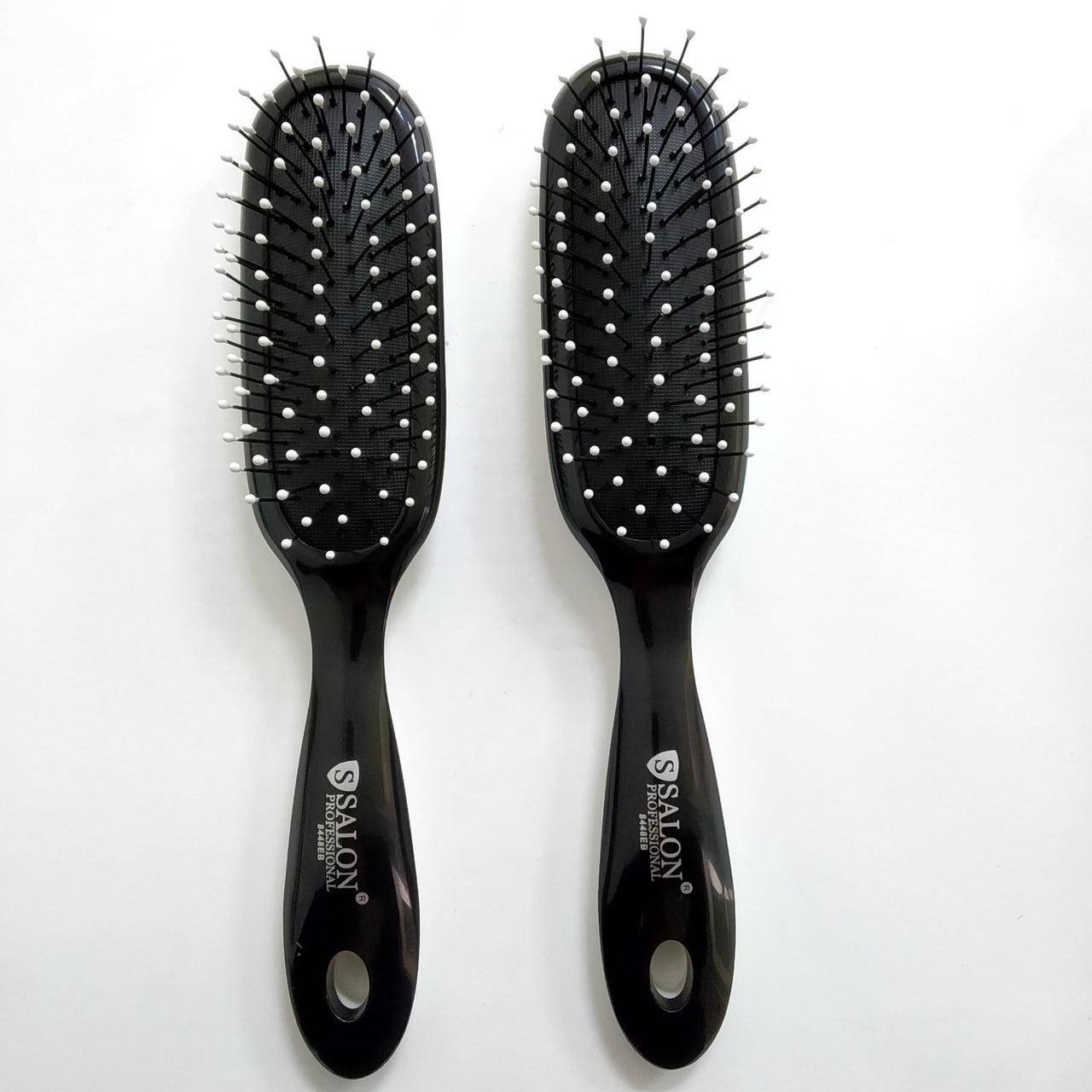 

Расческа для волос массажная Salon Professional 8448 EB Черная, Черный