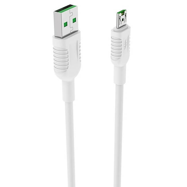 

Кабель с быстрой зарядкой 7pin VOOC Android microUSB BOROFONE BX33 |1.2m/5V/4A| Белый