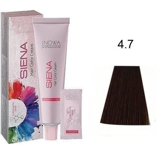 

Крем-краска для волос jNOWA Professional Siena Chromatic Save 4/7 Мокко 90 мл